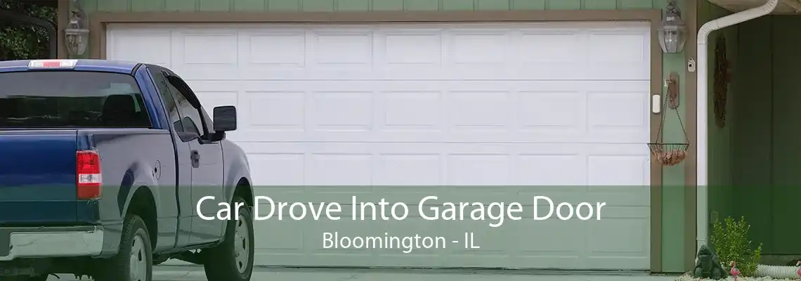 Car Drove Into Garage Door Bloomington - IL