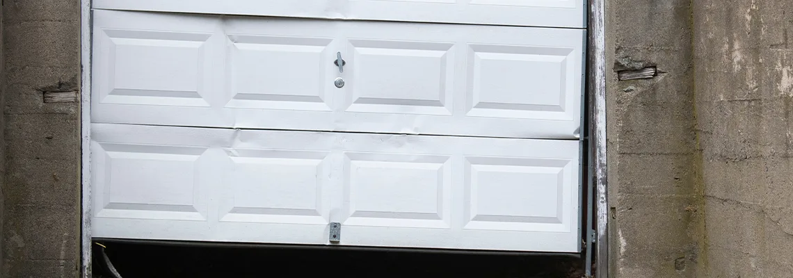 Garage Door Got Hit By A Car Dent Removal in Bloomington, IL