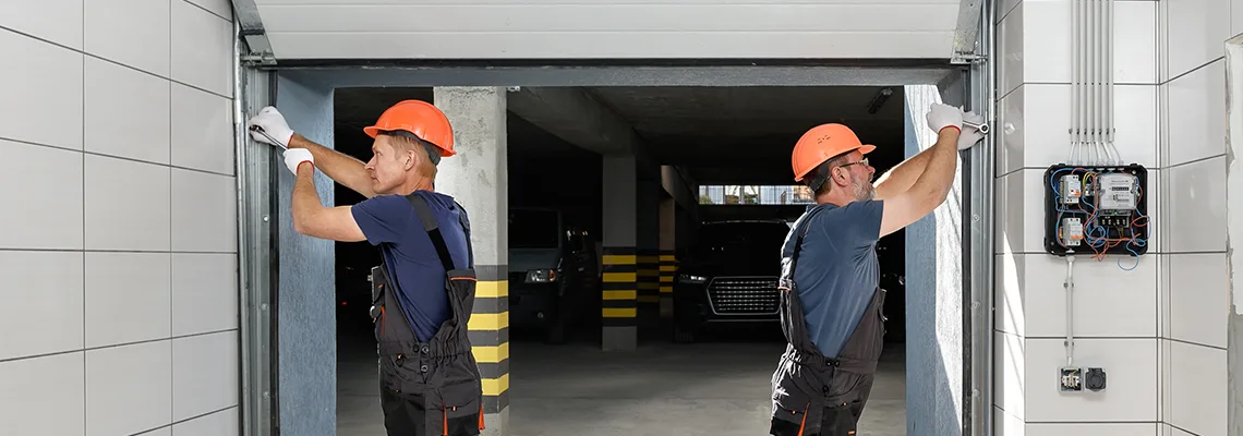 Wooden Garage Door Frame Repair in Bloomington, Illinois